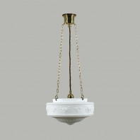 Lighting Inspiration-Senator 11” / 14" Opal Matt 3 Chain SUSP - Brass